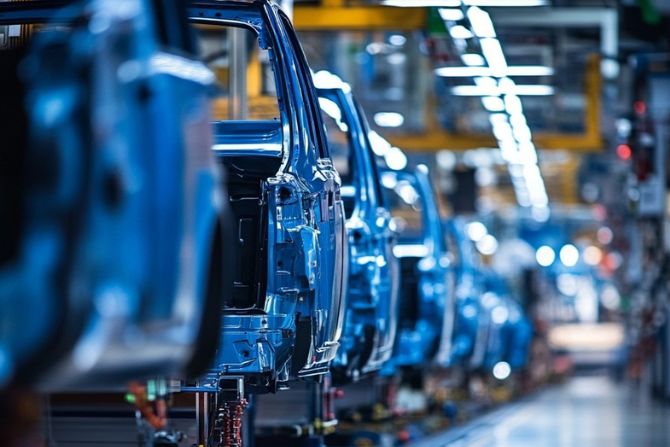 Automotive plant in the US receiving components imported from Mexico through transloading services